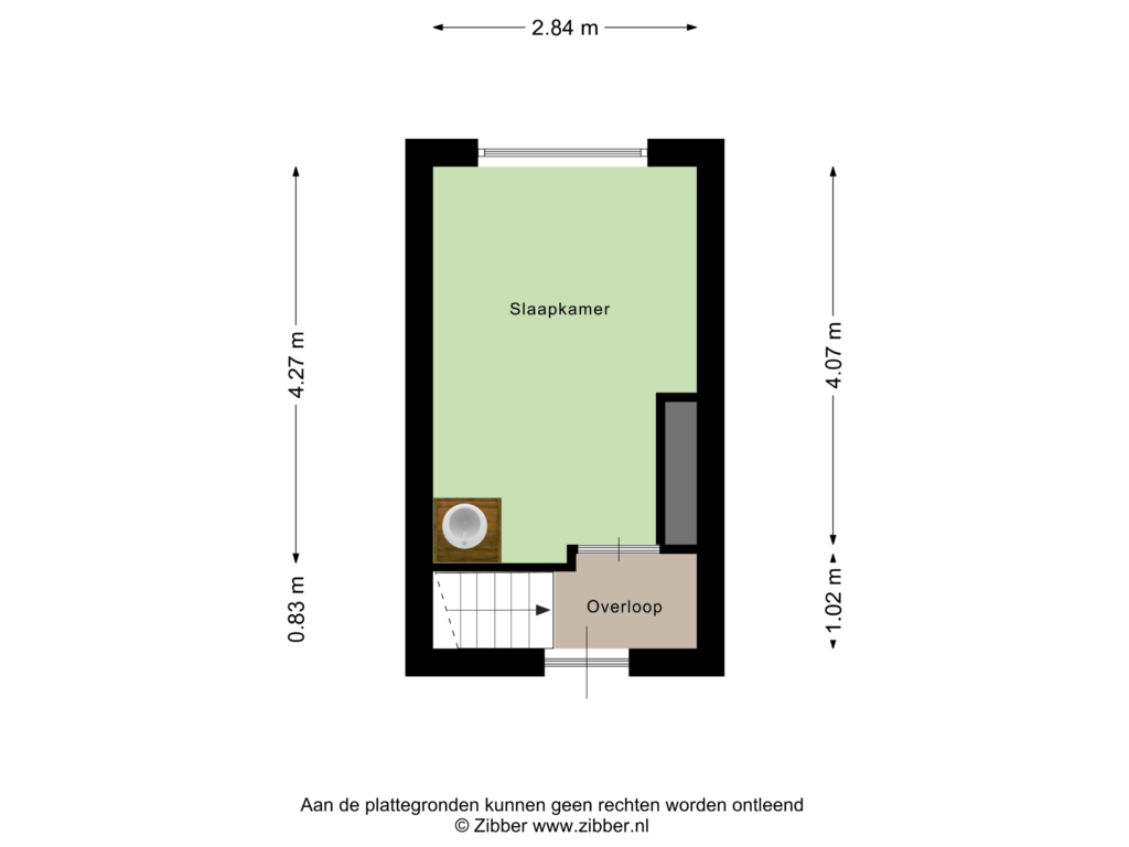 View floorplan of Tweede Verdieping of van Langeveldstraat 6