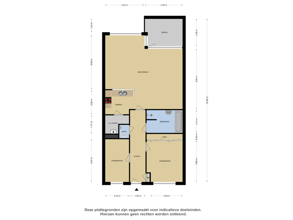 View floorplan of Appartement of Dorpsveld 31