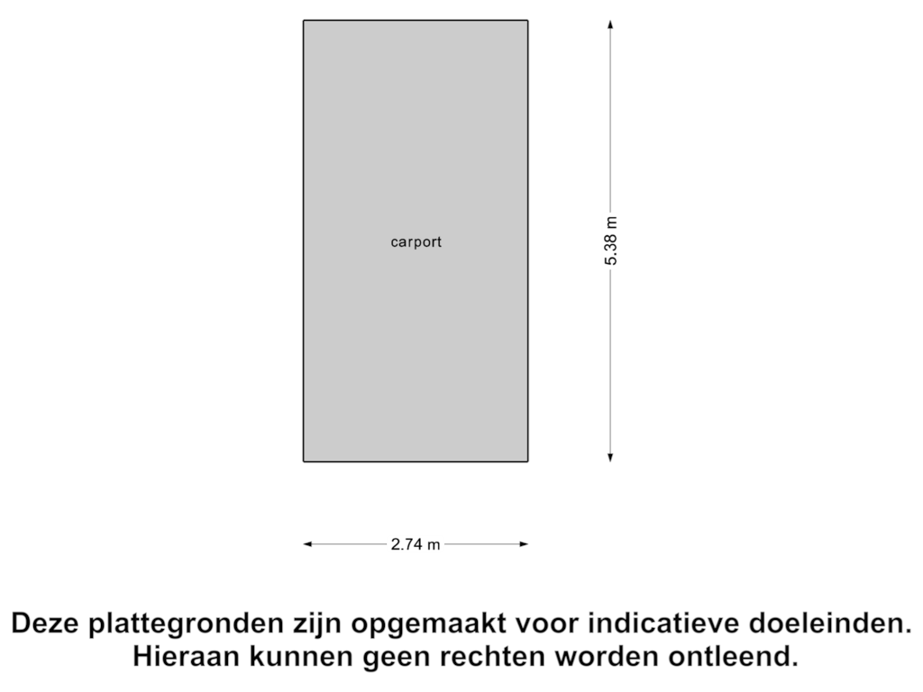 View floorplan of Carport of Dorpsveld 31