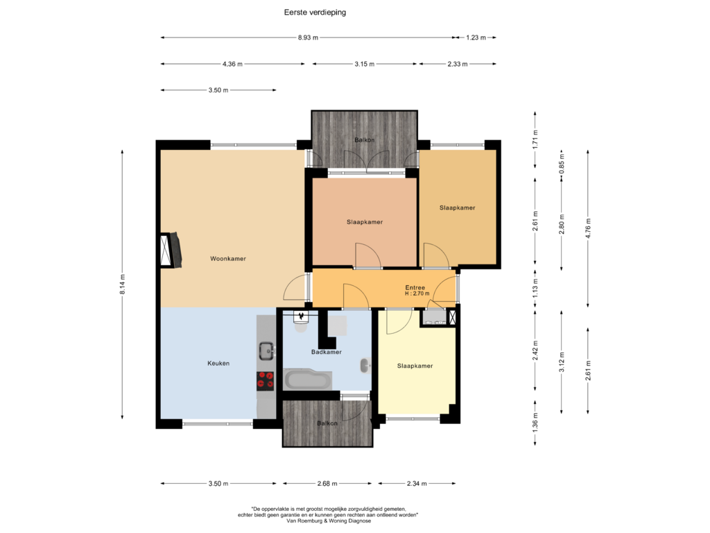 Bekijk plattegrond van Eerste verdieping van Esther de Boer-van Rijkstraat 178-1