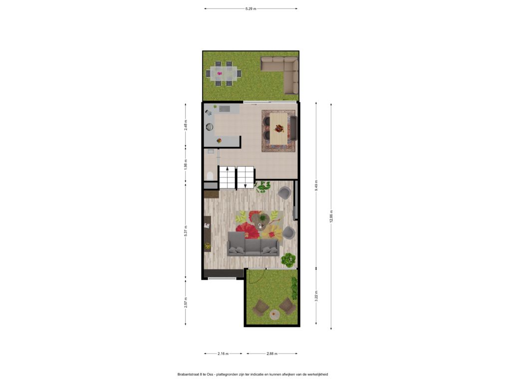 View floorplan of Brabantstraat 8 te Oss - eerste verdieping of Brabantstraat 8