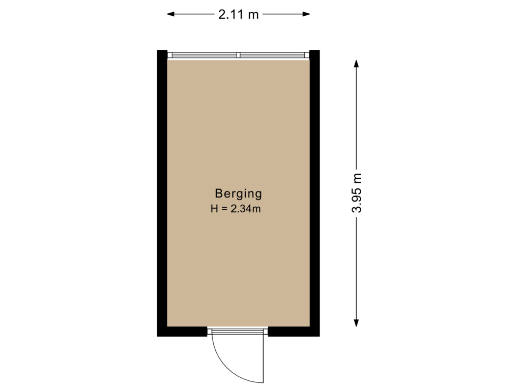 Bekijk plattegrond van Berging van Saerdam 205