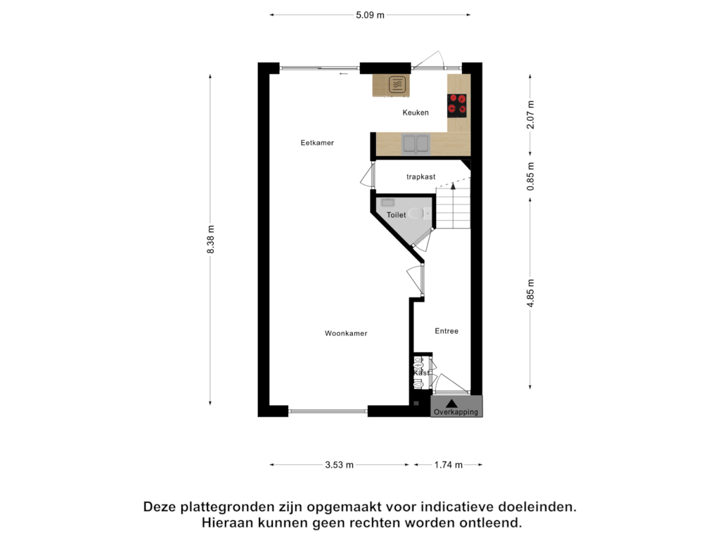 Bekijk plattegrond van Begane Grond van Poolsterstraat 9