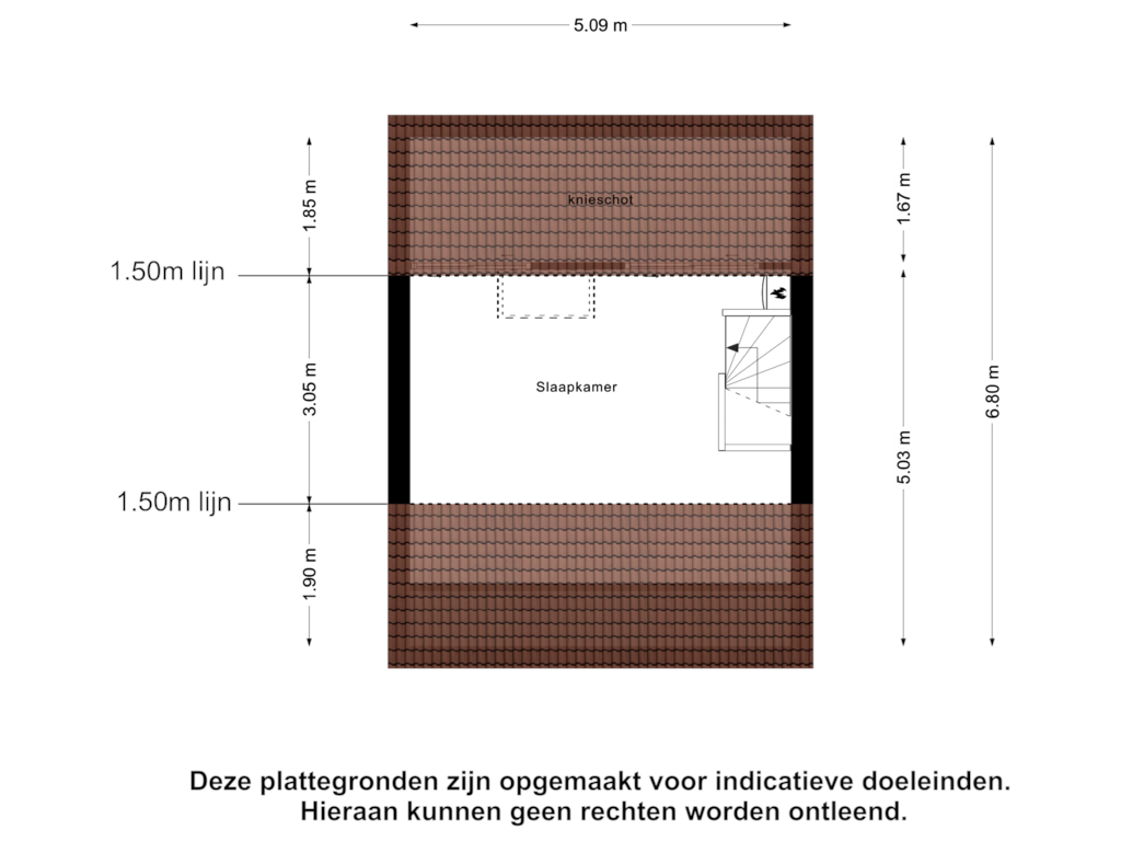 Bekijk plattegrond van Tweede Verdieping van Poolsterstraat 9