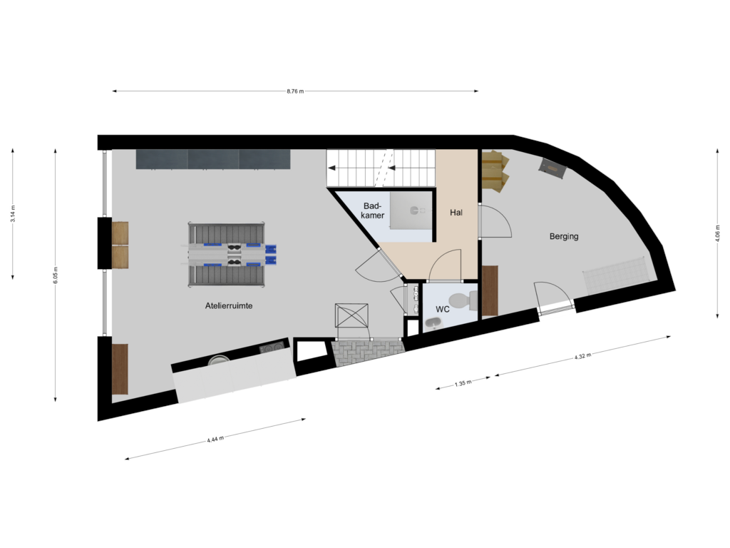 Bekijk plattegrond van Gelijkvloers van Veerispad 43