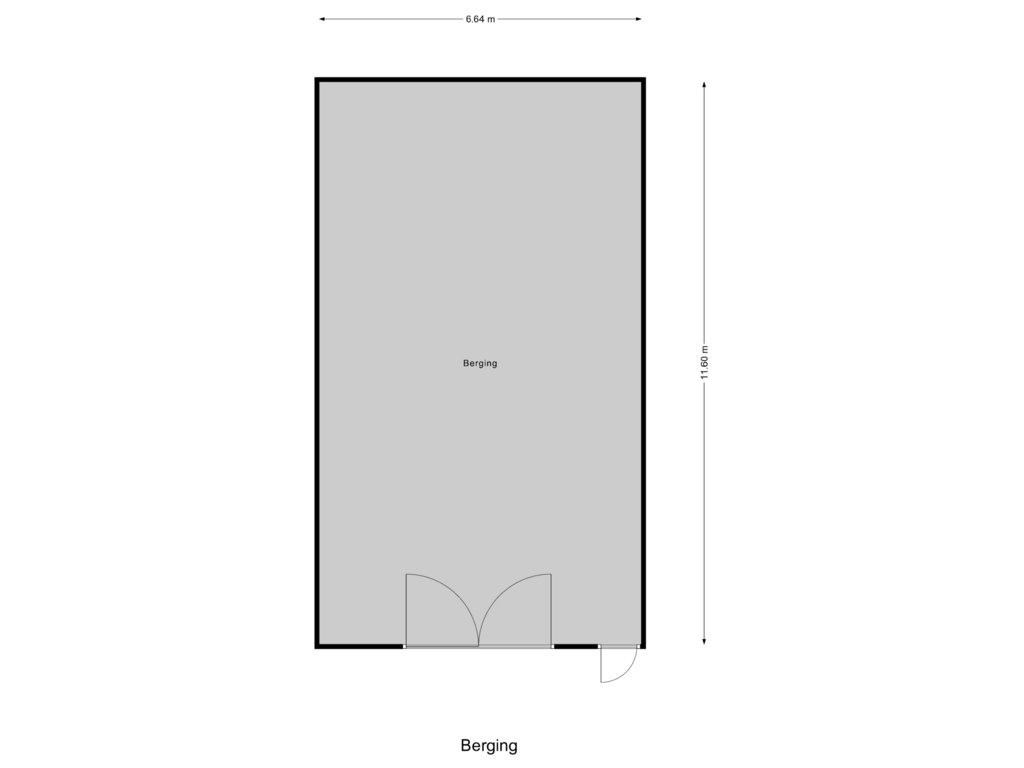 View floorplan of Berging of Harlingerweg 9