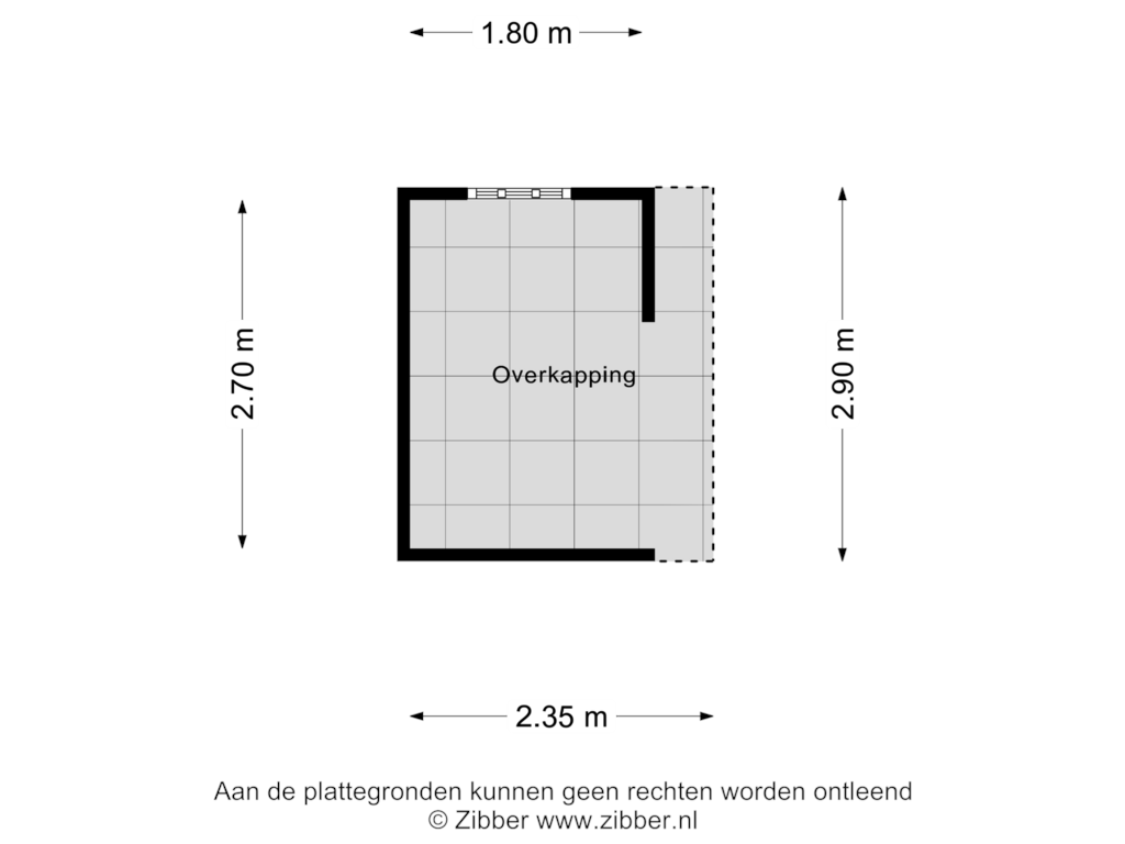 Bekijk plattegrond van Overkapping van Wooldseweg 145