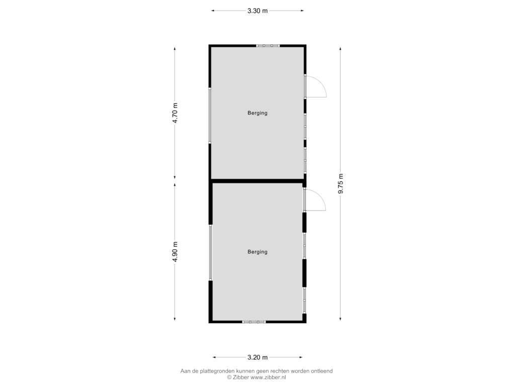 Bekijk plattegrond van Berging van Wooldseweg 145