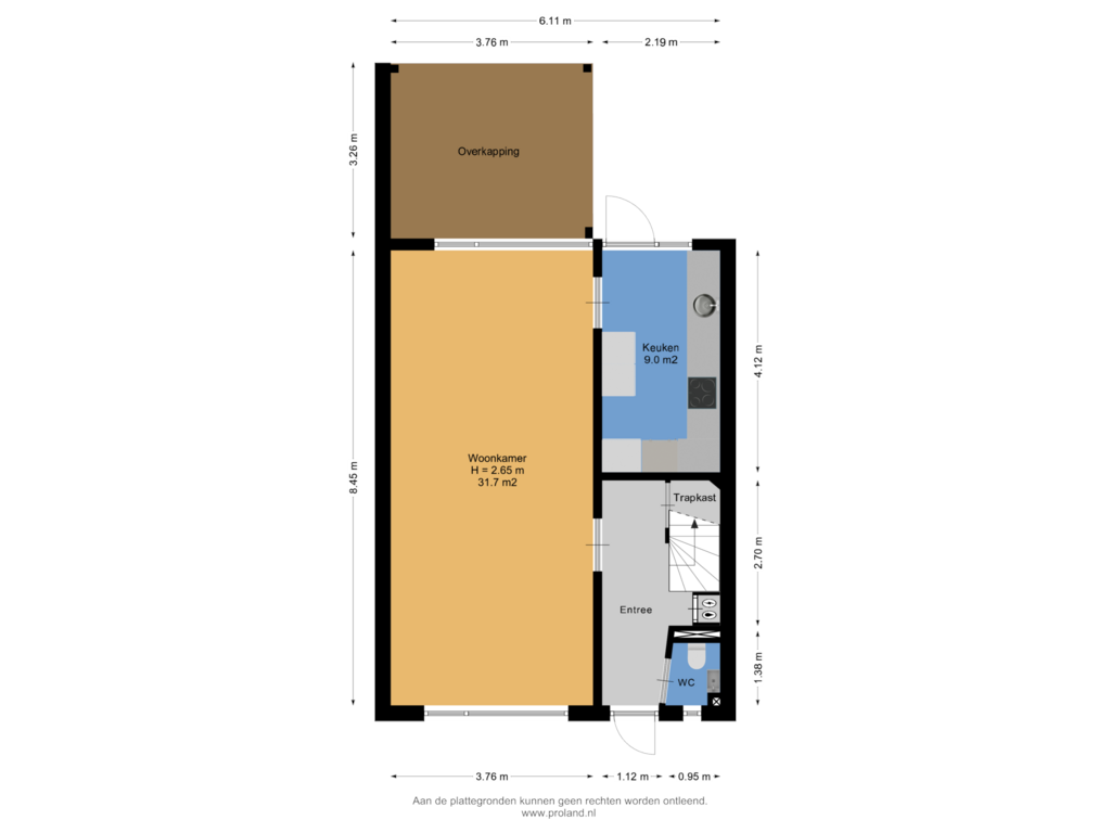 Bekijk plattegrond van Begane Grond van De Botter 3