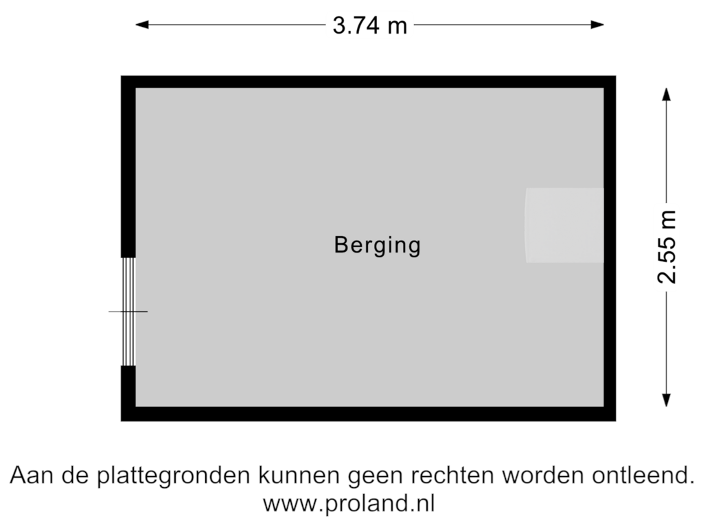 Bekijk plattegrond van Berging van De Botter 3