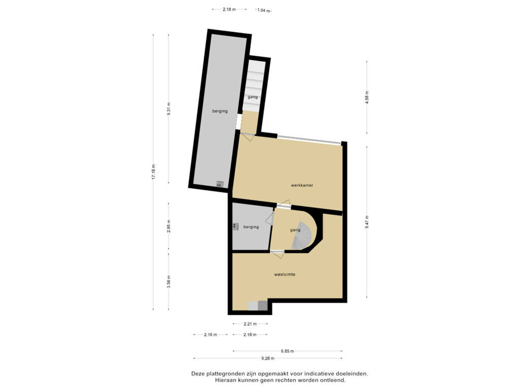 Bekijk plattegrond van Souterrain van Beukenhoven 23