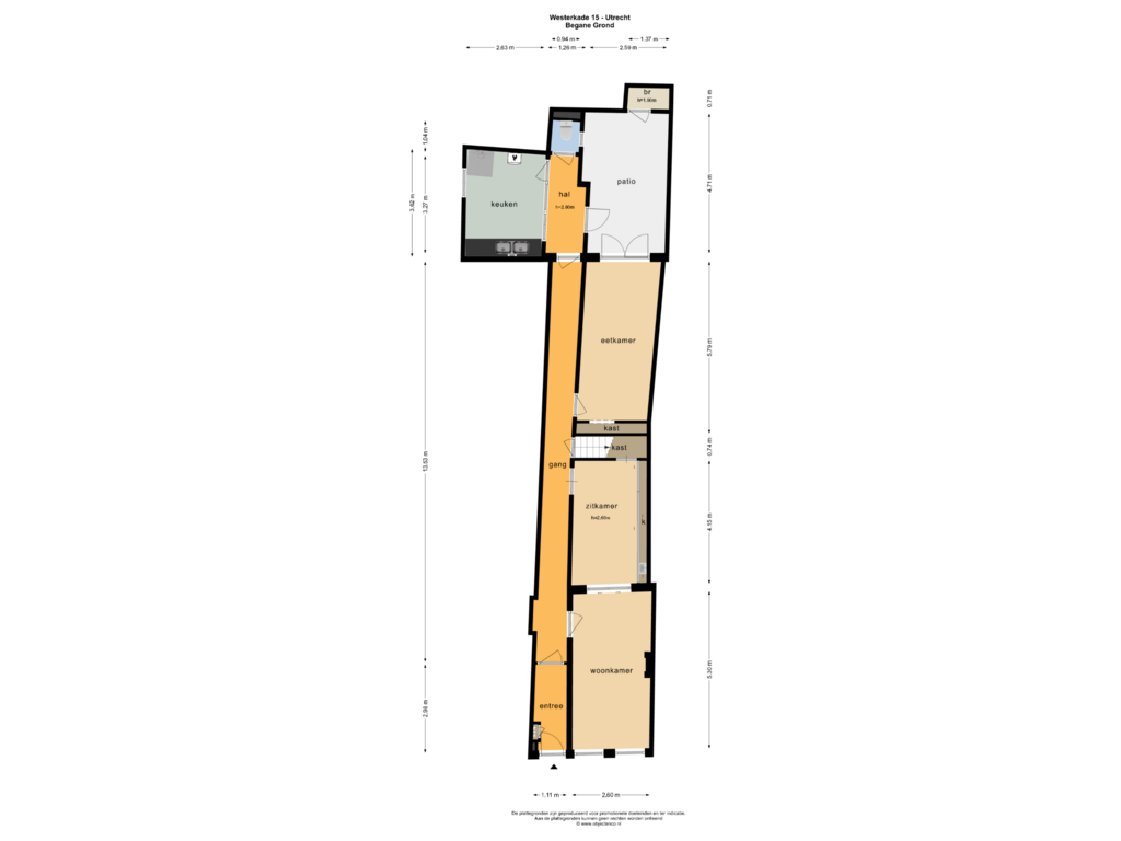 Bekijk plattegrond van Begane Grond van Westerkade 15