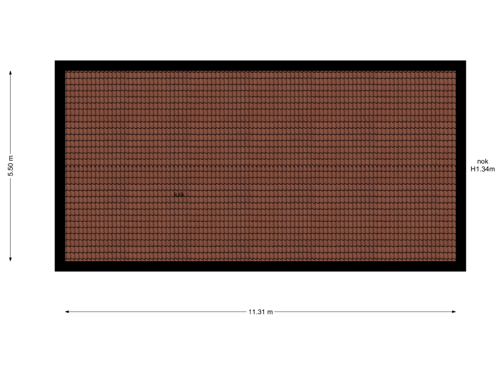 View floorplan of Zolder of Sint Martinusstraat 8