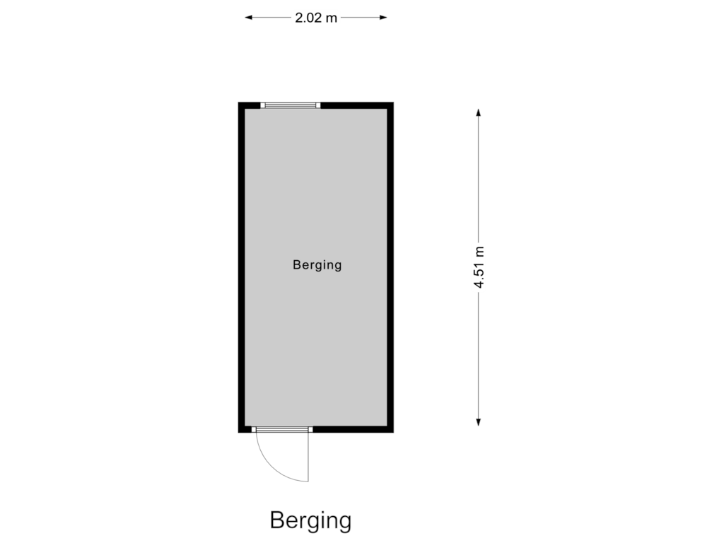 Bekijk plattegrond van Berging van Goselingstraat 17