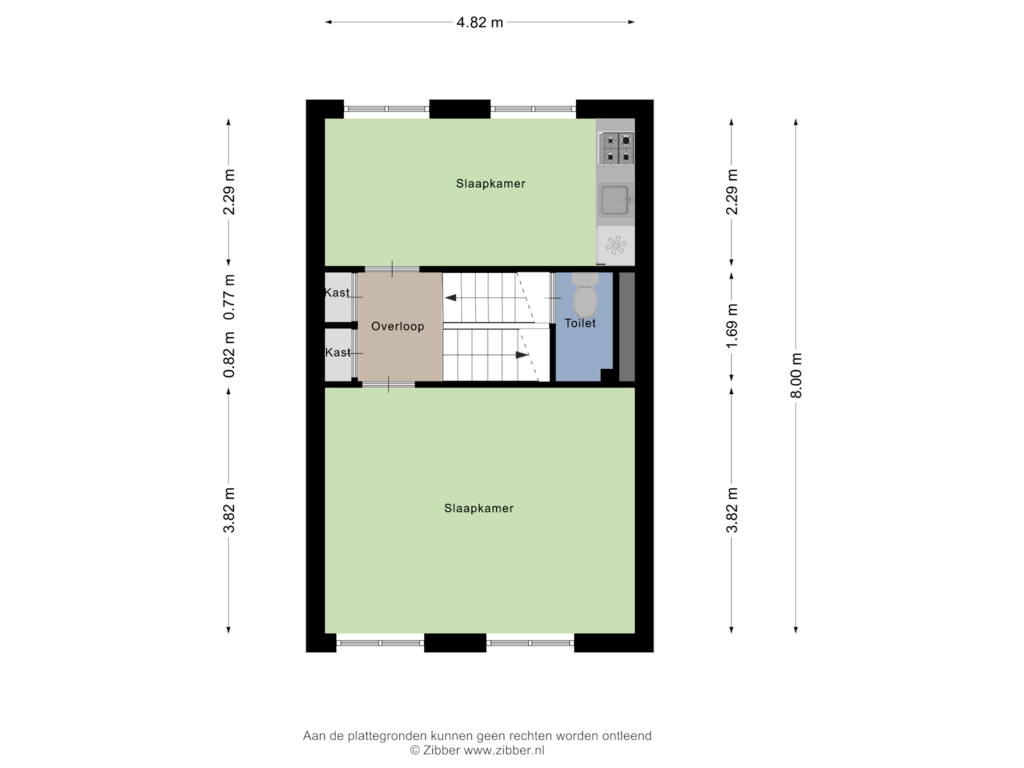 View floorplan of Tweede Verdieping of Heuvelbrink 129