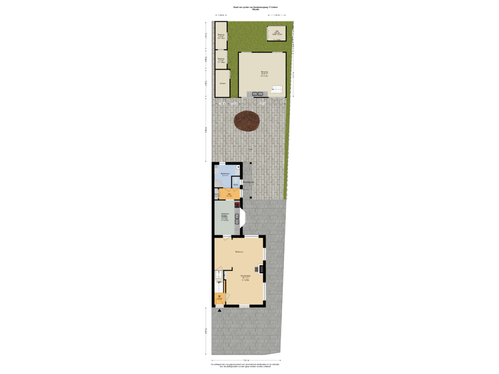 Bekijk plattegrond van Situatie van Graaf van Lynden van Sandenburgweg 17