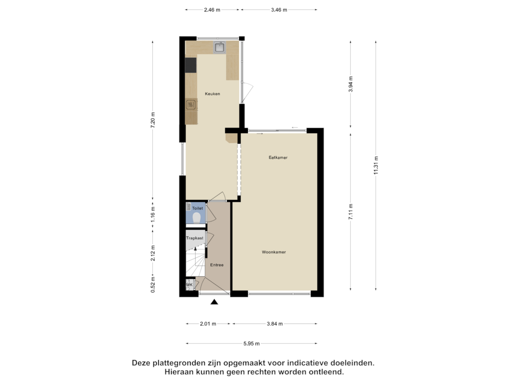 View floorplan of Begane Grond of Buddlejalaan 34