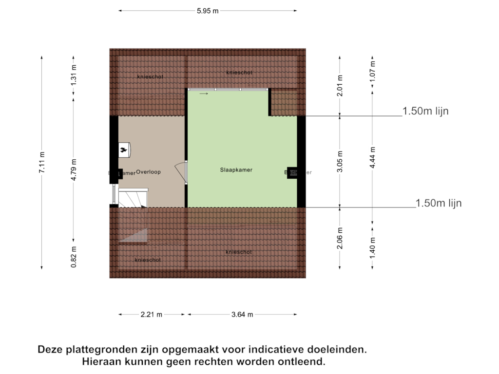 View floorplan of Tweede Verdieping of Buddlejalaan 34