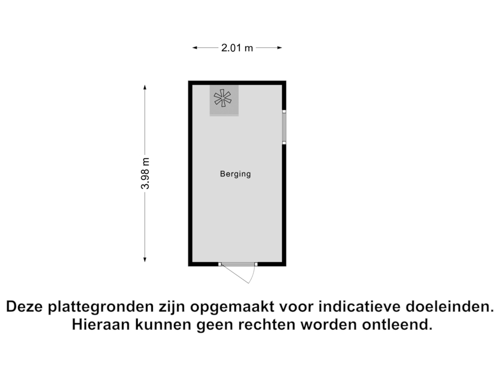 View floorplan of Berging of Buddlejalaan 34