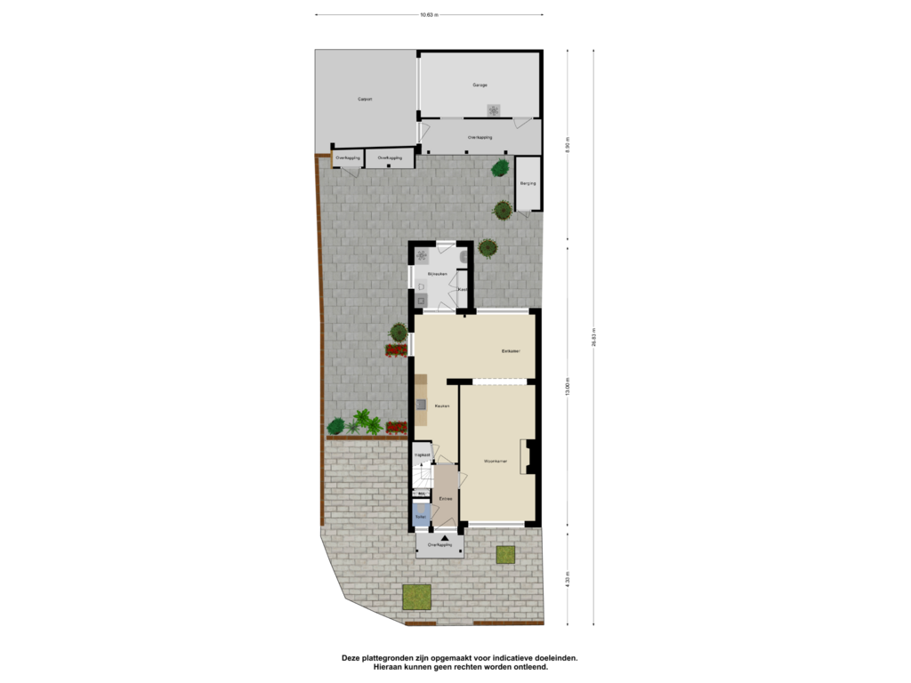 Bekijk plattegrond van Begane grond  Tuin van Ds. van Heusdenstraat 1