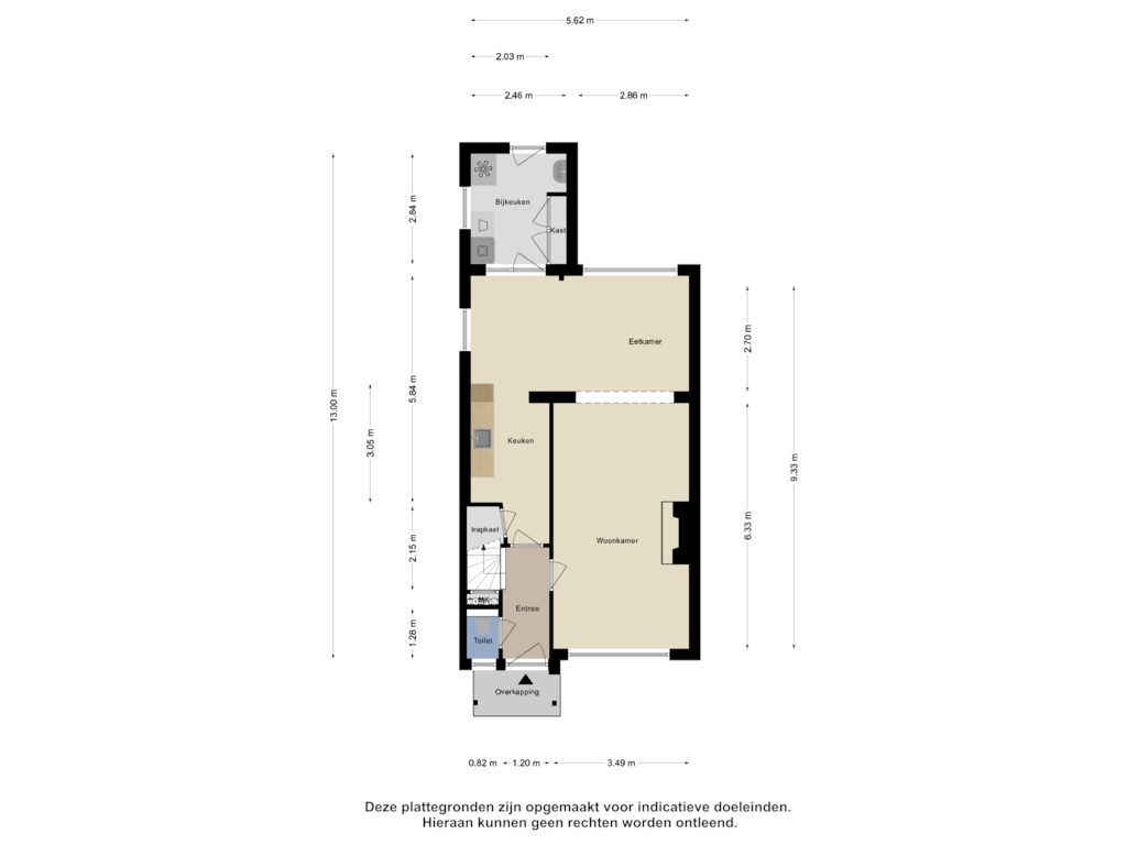 Bekijk plattegrond van Begane grond van Ds. van Heusdenstraat 1