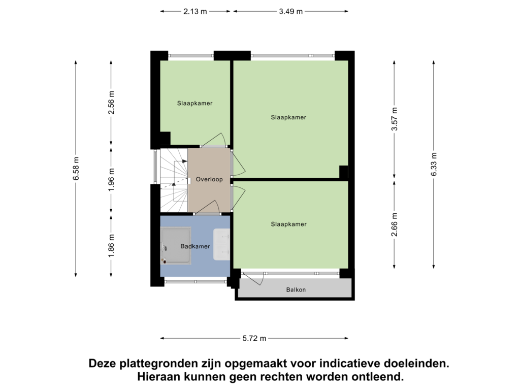 Bekijk plattegrond van Eerste verdieping van Ds. van Heusdenstraat 1