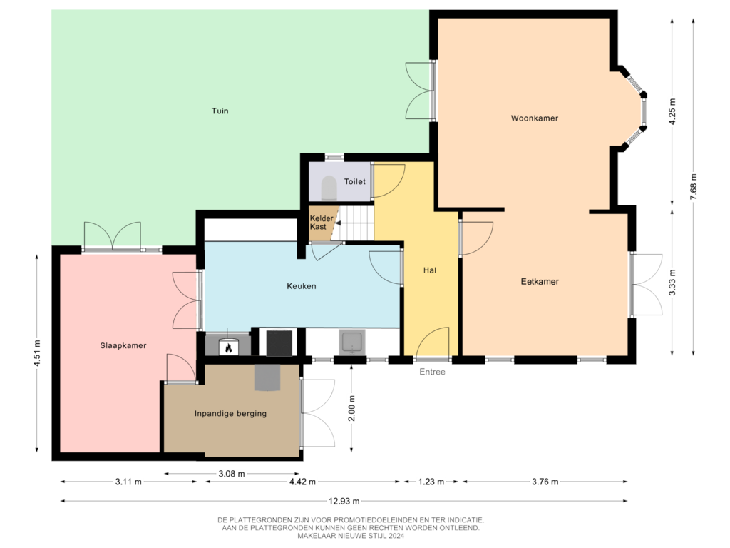 Bekijk plattegrond van Begane grond van Graaf Janstraat 7