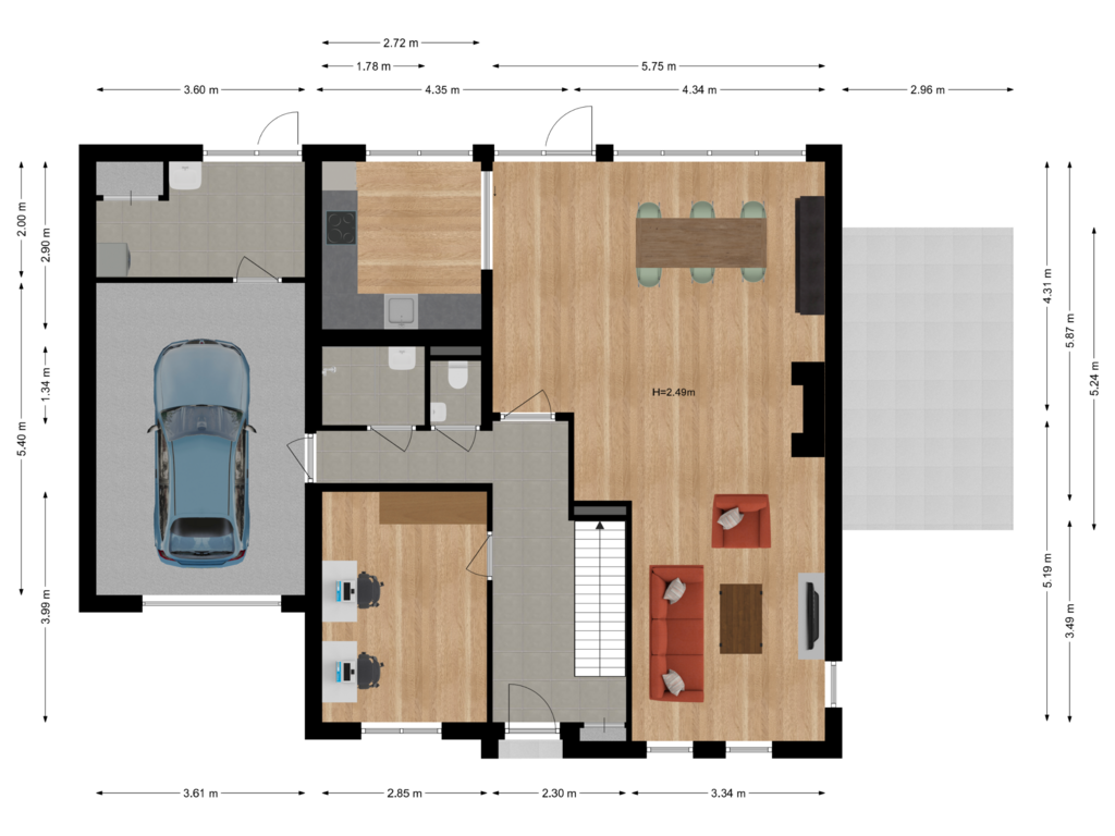 Bekijk plattegrond van Begane grond van Edelhert 3