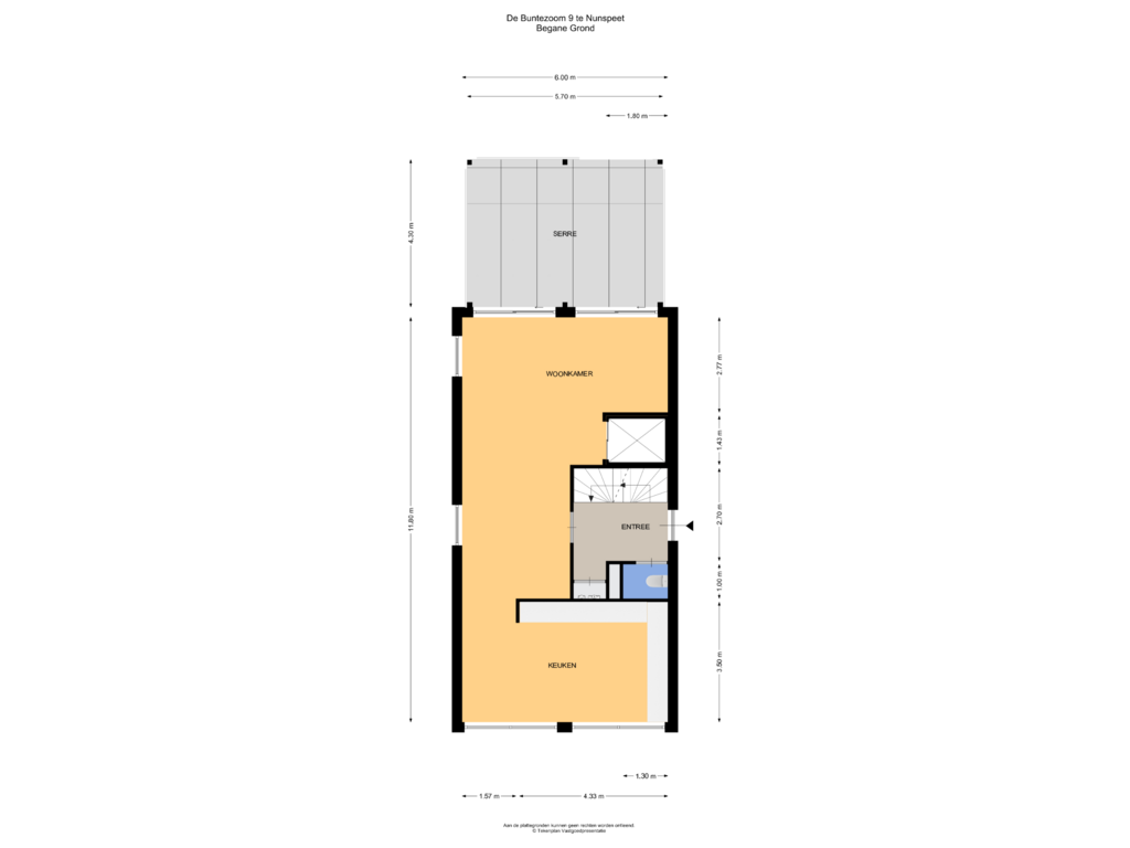 Bekijk plattegrond van Begane Grond van De Buntezoom 9