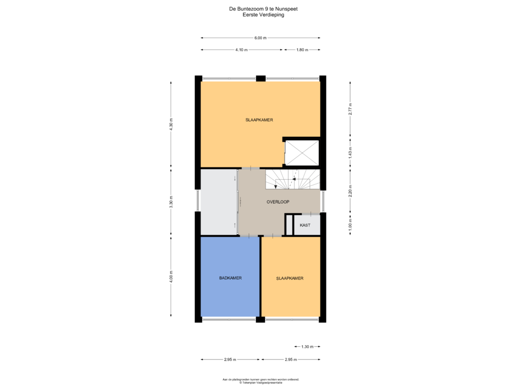 Bekijk plattegrond van Eerste Verdieping van De Buntezoom 9