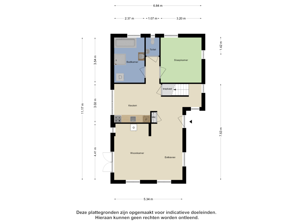 Bekijk plattegrond van Begane Grond van Tilgrupweg 1