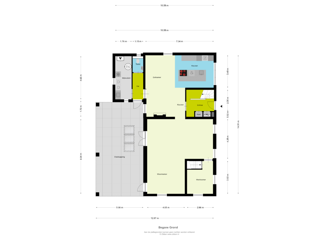 Bekijk plattegrond van Begane grond van Schoolweg 15