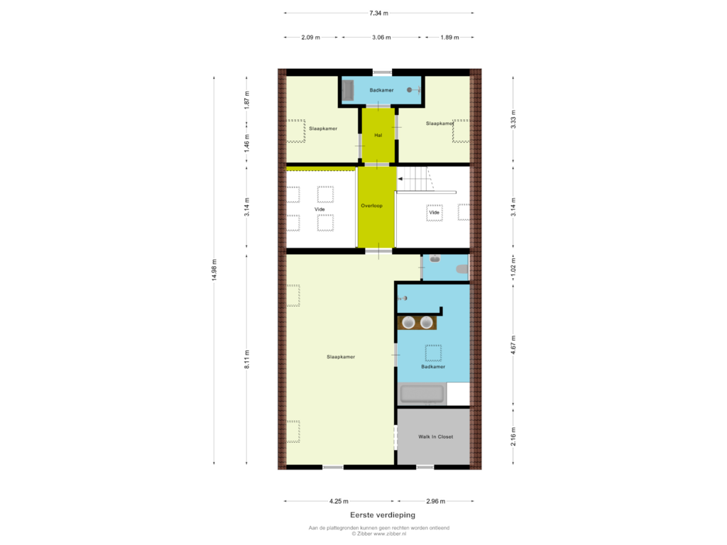 Bekijk plattegrond van Eerste verdieping van Schoolweg 15