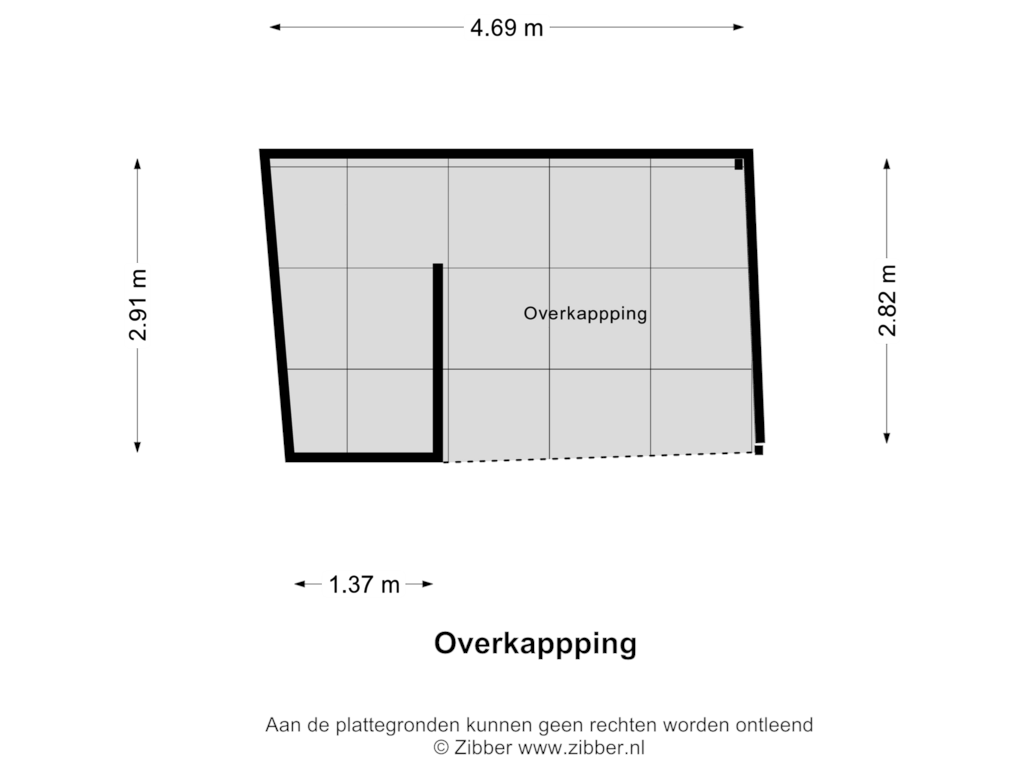 Bekijk plattegrond van Overkappping van Schoolweg 15