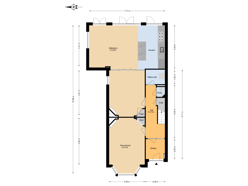 Bekijk plattegrond van Begane Grond van Willem de Zwijgerlaan 11