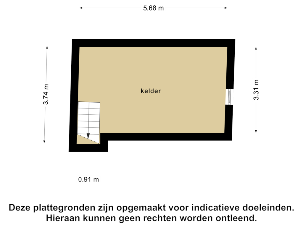 Bekijk plattegrond van Kelder van Moorveldsberg 89