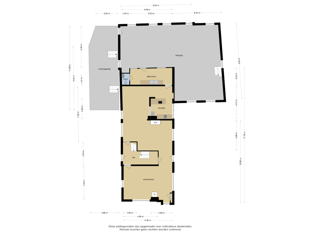 Bekijk plattegrond van Begane grond van Moorveldsberg 89