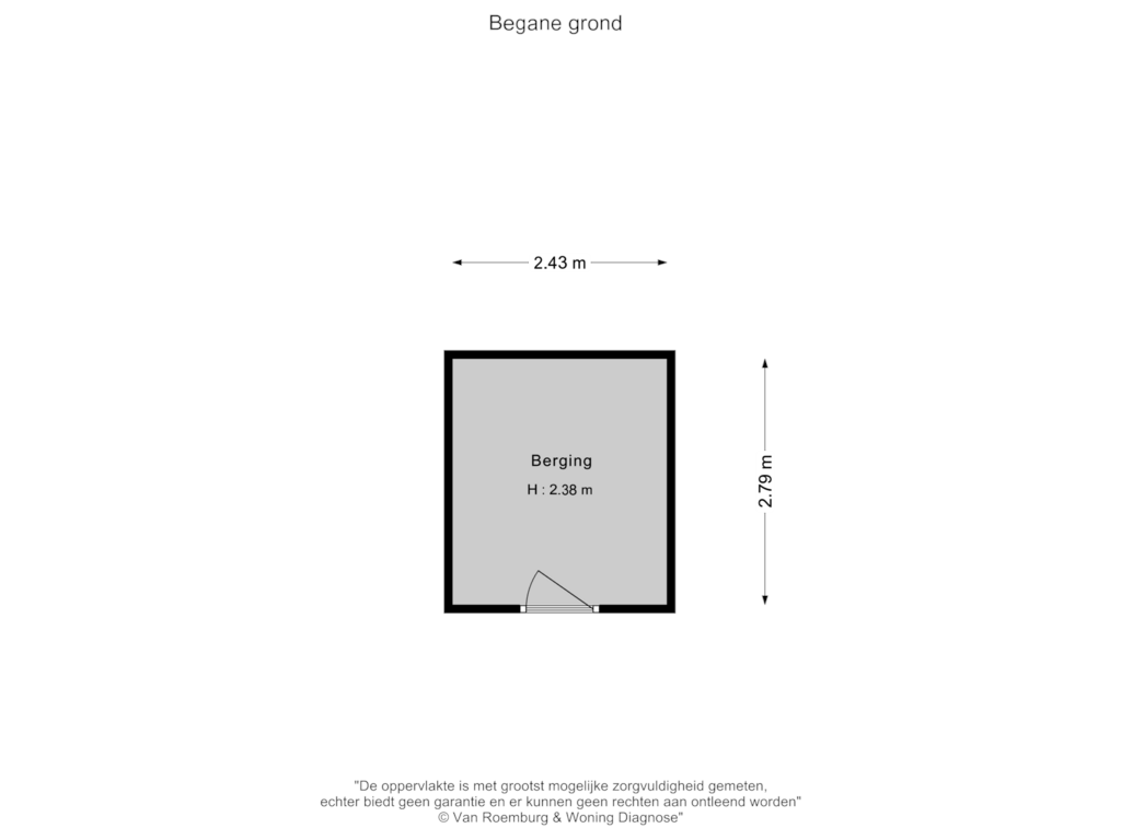 Bekijk plattegrond van Berging van Wijnand Nuijenstraat 55