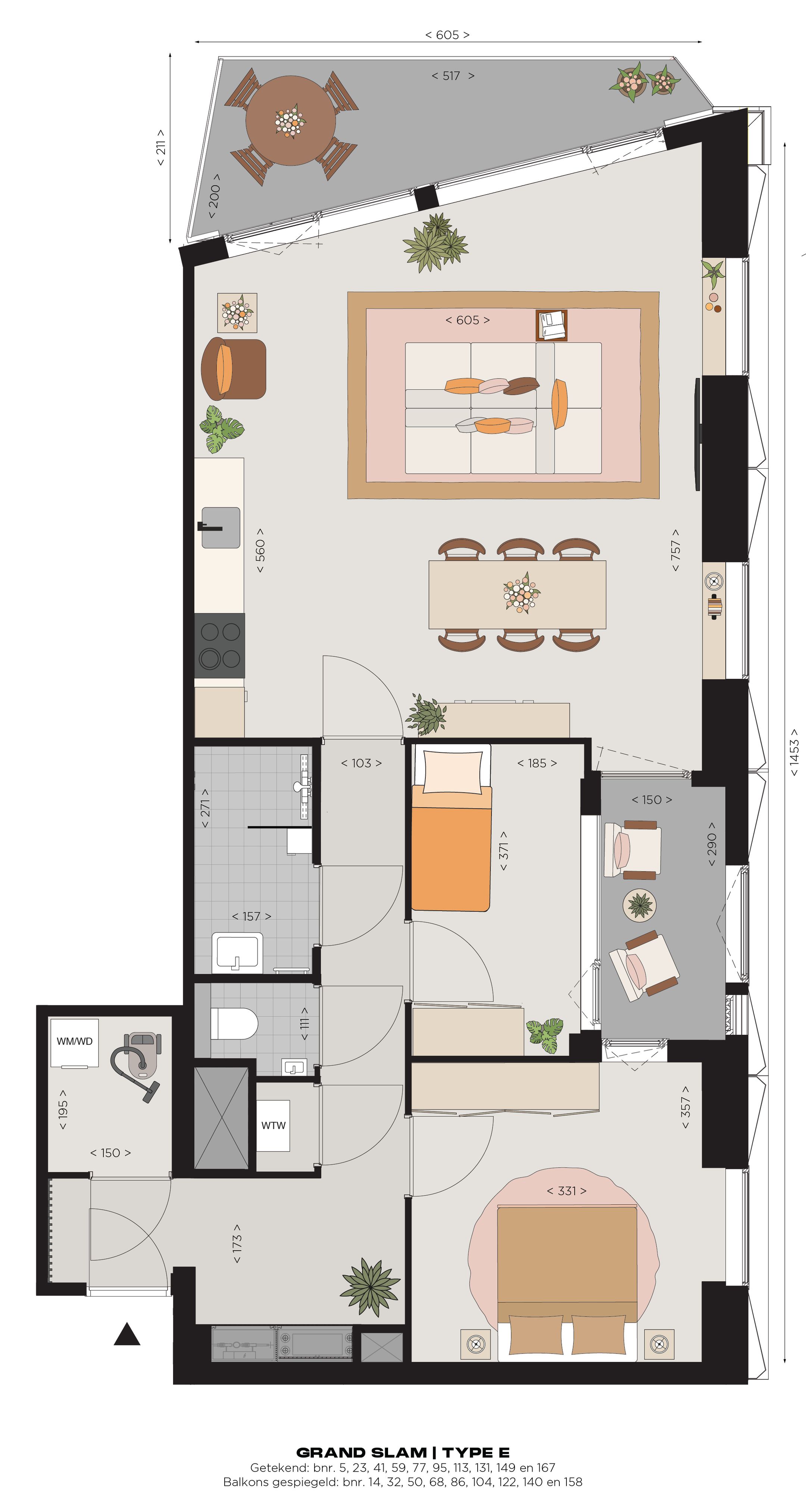 Foto 3 van Appartement type E (Bouwnr. 59)