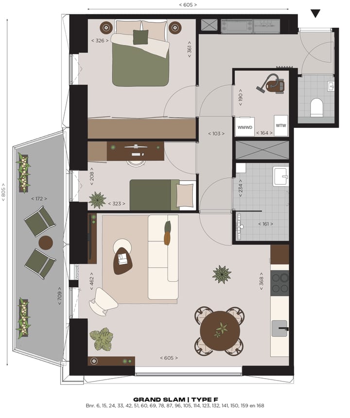 Foto 3 van Appartement type F (Bouwnr. 24)