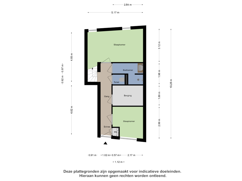 Bekijk plattegrond van Begane Grond van Diepenstraat 120