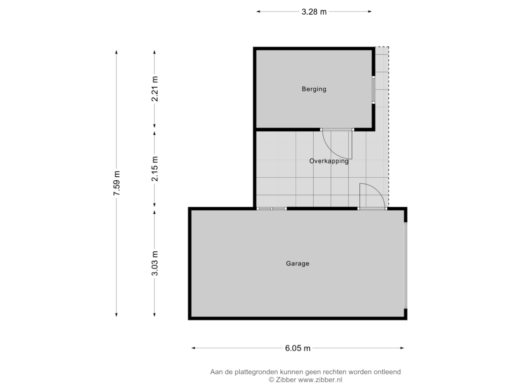 Bekijk plattegrond van Berging van Clematisstraat 7