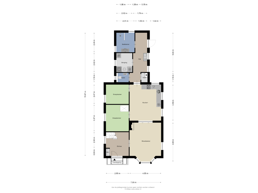 Bekijk plattegrond van Begane grond van Roswinkelerstraat 87