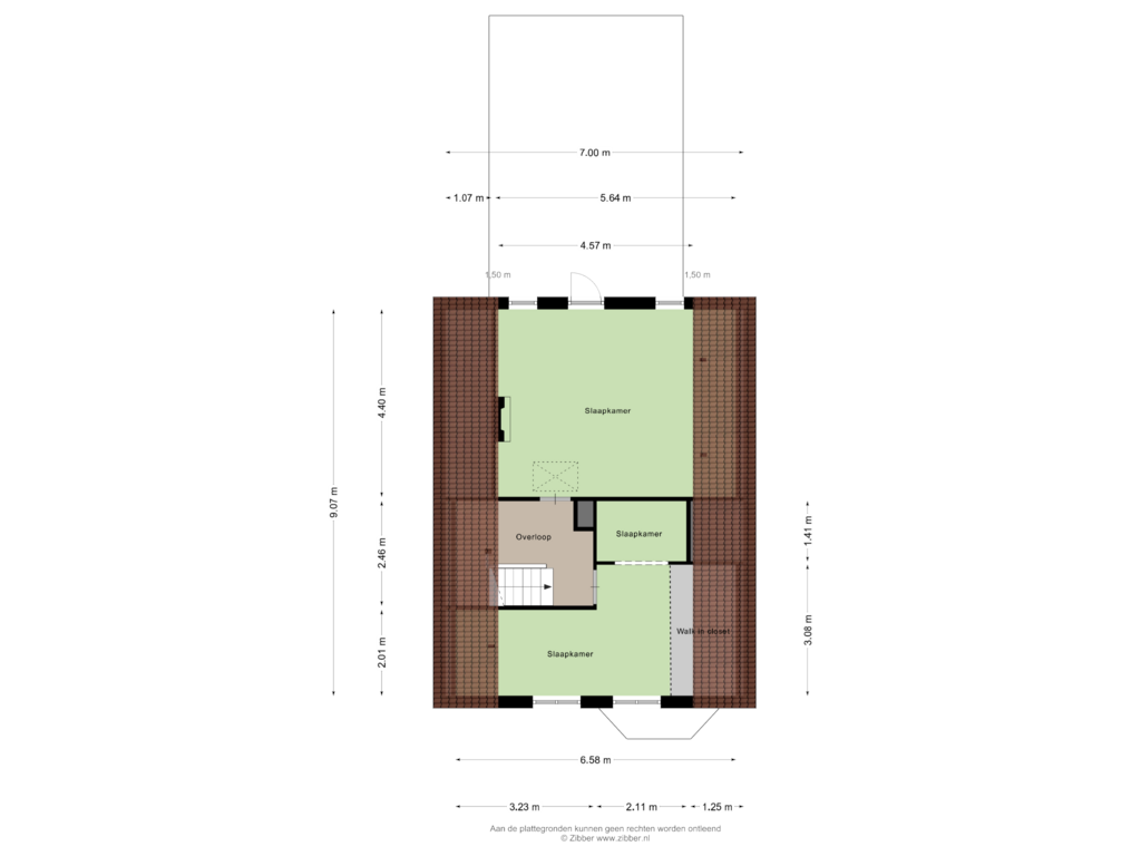 Bekijk plattegrond van Eerste verdieping van Roswinkelerstraat 87