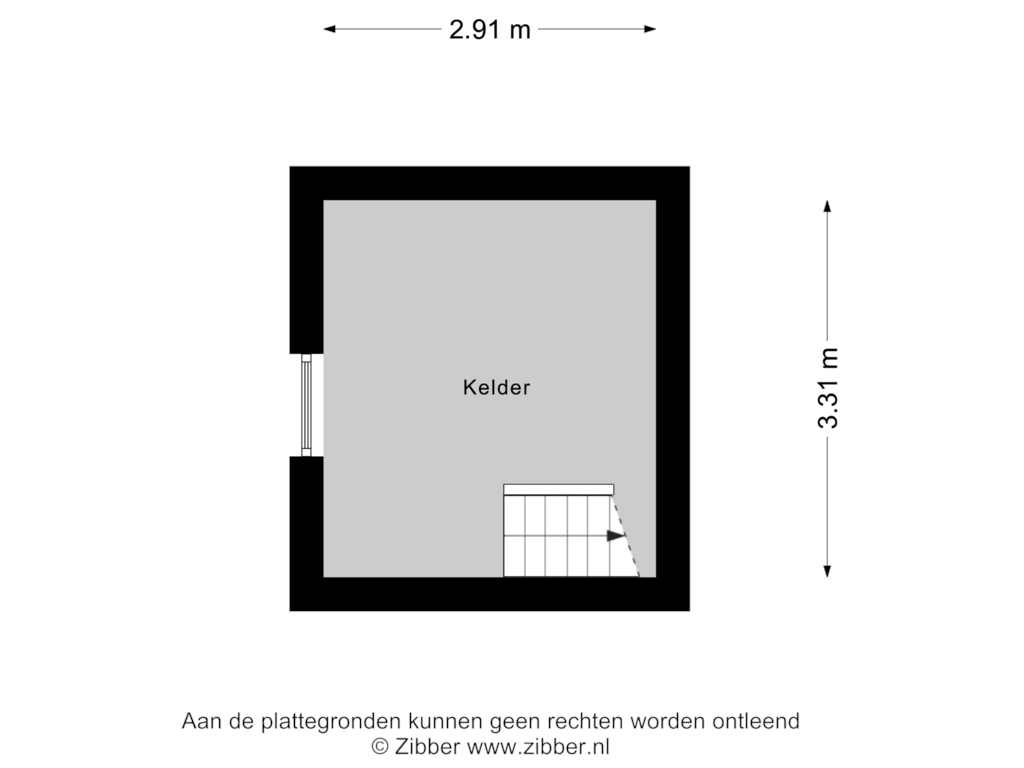 Bekijk plattegrond van Kelder van Roswinkelerstraat 87