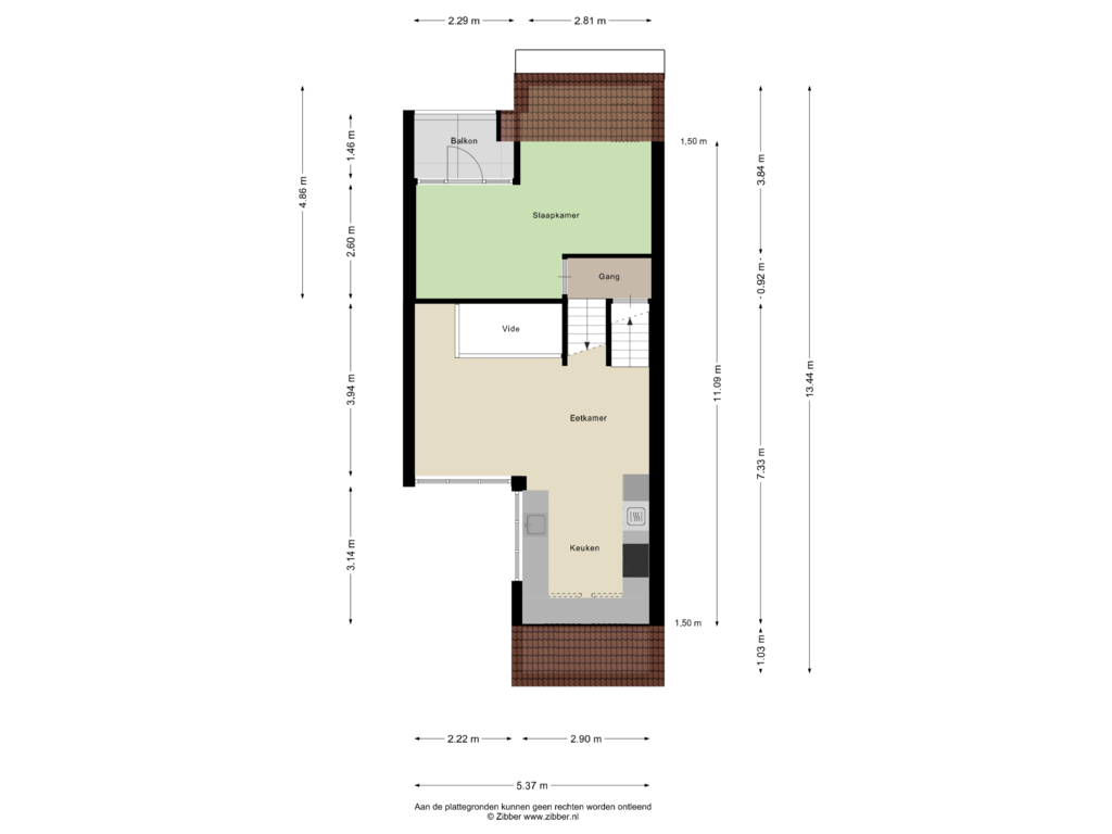 View floorplan of Eerste verdieping of Staniastate 57