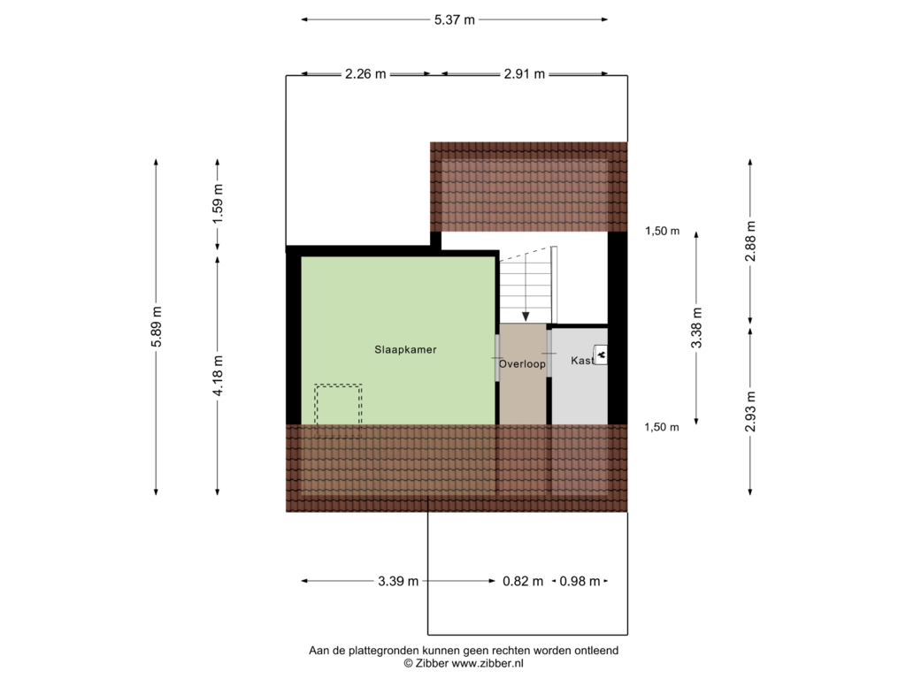 View floorplan of Derde Verdieping of Staniastate 57