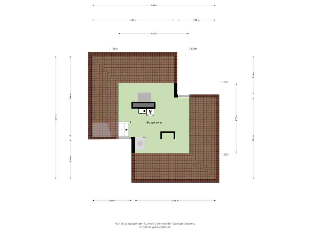 View floorplan of Tweede Verdieping of Wethouder Hamacherplein 20