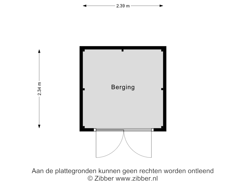 View floorplan of Berging of Wethouder Hamacherplein 20