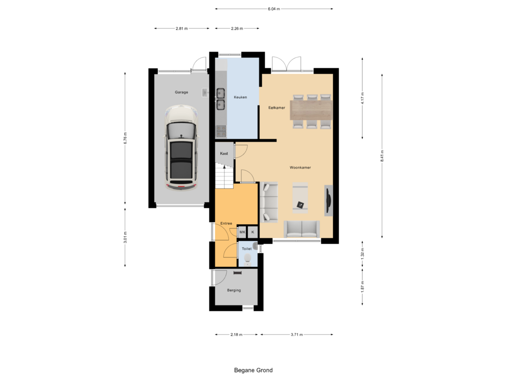 View floorplan of Begane Grond of Vrijheidsplaat 12